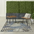 thumbnail image 4 of Nourison Aloha Indoor/Outdoor Grey/Blue 5'3" x 7'5" Area Rug, (5x7), 4 of 11