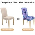 thumbnail image 6 of Washable Butterfly Lovers Dining Chair Covers Set of 4, Stretch Polyester Kitchen Slipcovers, Removable Seat Protector for Banquet or Home, 6 of 6