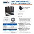 thumbnail image 4 of HHIP 8600-0041 28 Piece Transfer Punch Set, 3/32" - 1/2", 4 of 4