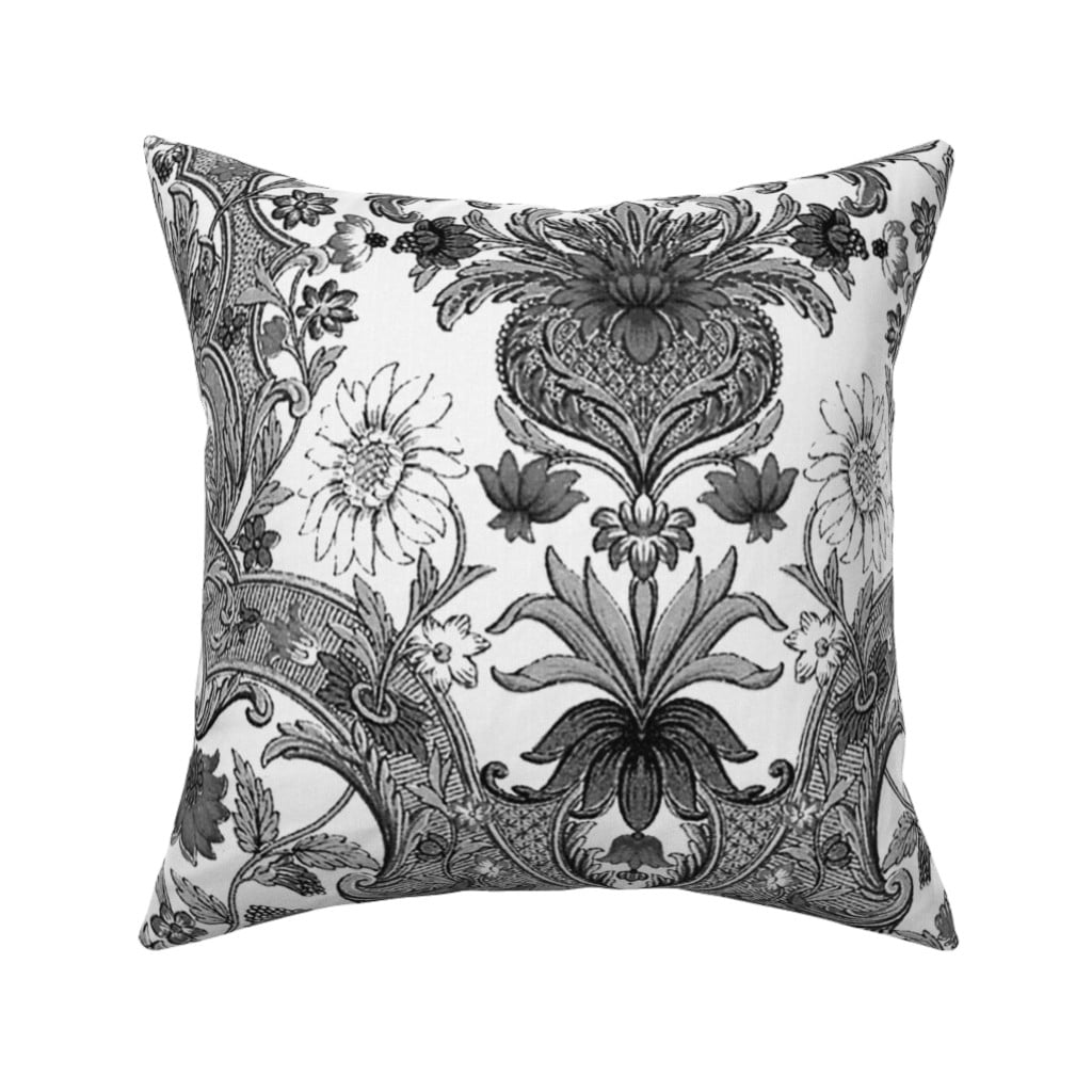 Details about   Toile Chinoiserie Asian Black And White Black Modern Pillow Sham by Roostery 