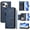 YB02, variant on Zipper Wallet Phone Case for Sharp Aquos R11,PU Leather Flip Cover with 7 Card Slots,Magnetic Closure, Kickstand, Wrist Strap, Compatible Shockproof Case.C05