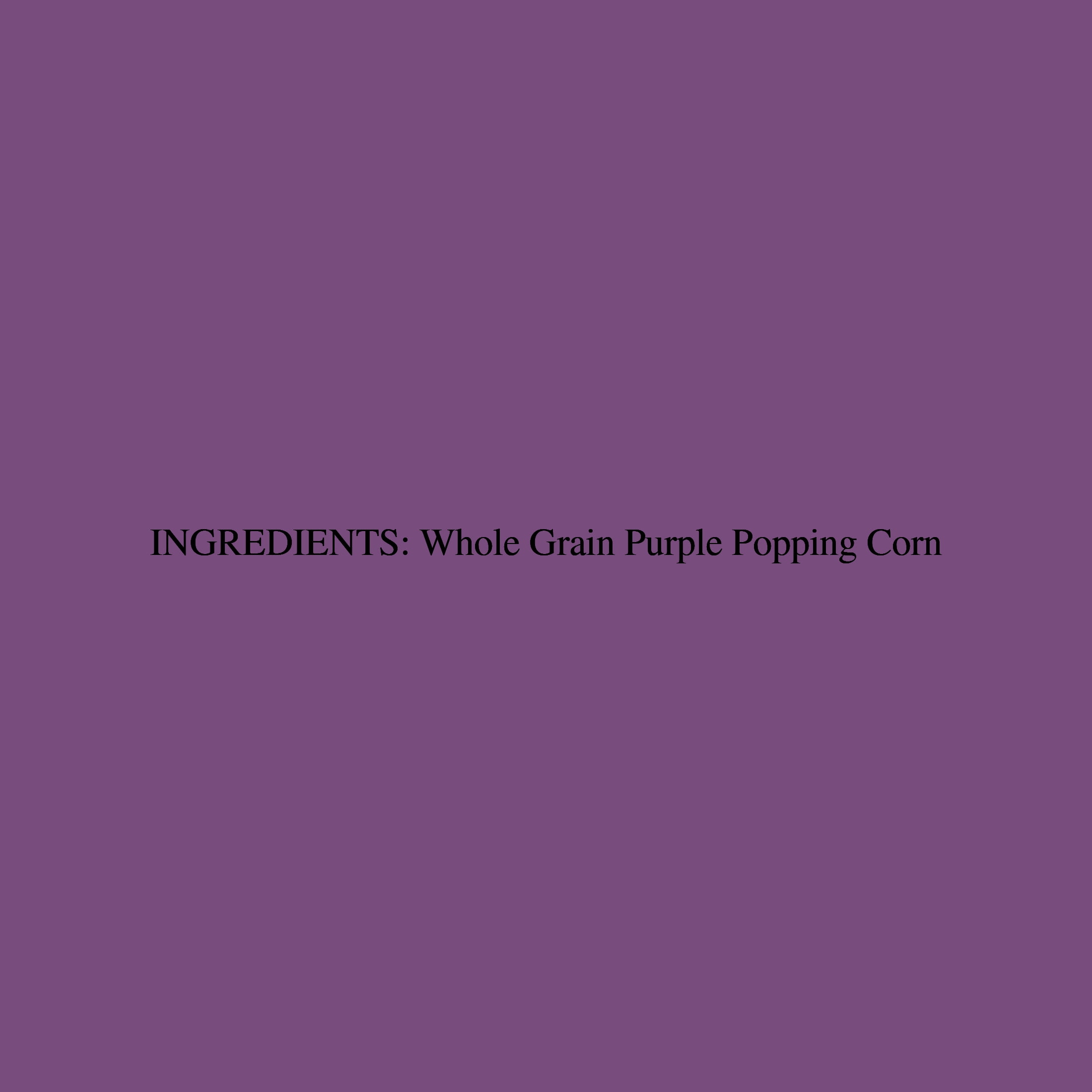 Cousin Willie's Purple Kernel Popcorn 30oz Jar - Kosher, Gluten Free, Non-GMO