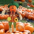 thumbnail image 5 of 1Pc Halloween Pumpkin Scarecrow Decoration, Rustic Autumn Farmhouse Prop, Garden Yard Display, Festive Haunted House Decor, 5 of 5