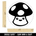 thumbnail image 2 of Cute Kawaii Toadstool Mushroom Self-Inking Rubber Stamp Ink Stamper - Orange Ink - Medium 1 Inch, 2 of 7
