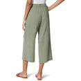 thumbnail image 2 of Anne Klein Womens Elena Cotton Cropped Wide Leg Pants, 2 of 2