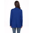 thumbnail image 5 of JWD Womens Casual Lightweight with Pocketes Long Sleeve Open Front Cardigan Royal Blue-L, 5 of 6