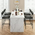 thumbnail image 3 of Juego de Comedor Rectangular  - 2 Sillas Tapizadas - Estructura de Acero y MDF - Ideal para Cocinas, Comedores o Espacios Pequeños - Fácil Montaje, 3 of 8
