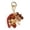 B, variant on Handmade Retro Bead Charm Alloy Material Natural Pendant Woven Wish Keychain for Bag Key Ornament Ethnic Style Handicraft Gift