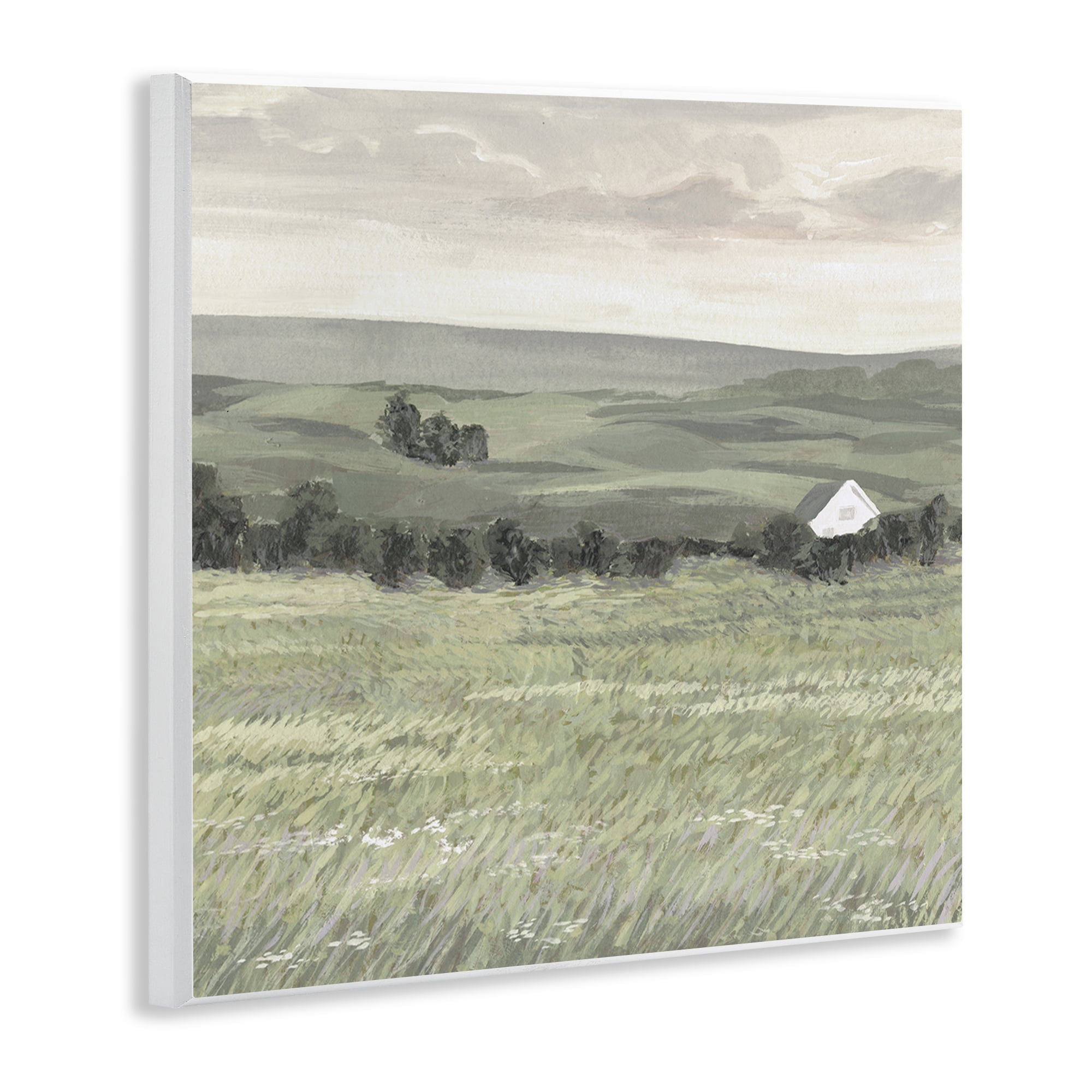 Stupell Industries Scenic Country Charm Landscape & Nature Painting Unframed Art Print Wall Art, 12 x 12