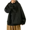 thumbnail image 3 of LUXUR Hommes Sweat à Capuche à Manches Longues Hiver Noir S, 3 of 3