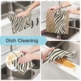thumbnail image 2 of Yayeee 6 Pack Kitchen Dish Cloths for Washing Dishes Soft Absorbent Microfiber Towels, Black Lines, 2 of 9