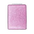 thumbnail image 1 of Unique Bargains 1 Pc Espejo de Maquillaje Rectangular Doble Cara para Viajes Vacaciones Morado Espejo de Aluminio Cuero PU, 1 of 1