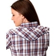 thumbnail image 2 of Roper Western Shirt Womens L/S Plaid XS Wine 01-050-0024-2005 WI, 2 of 2