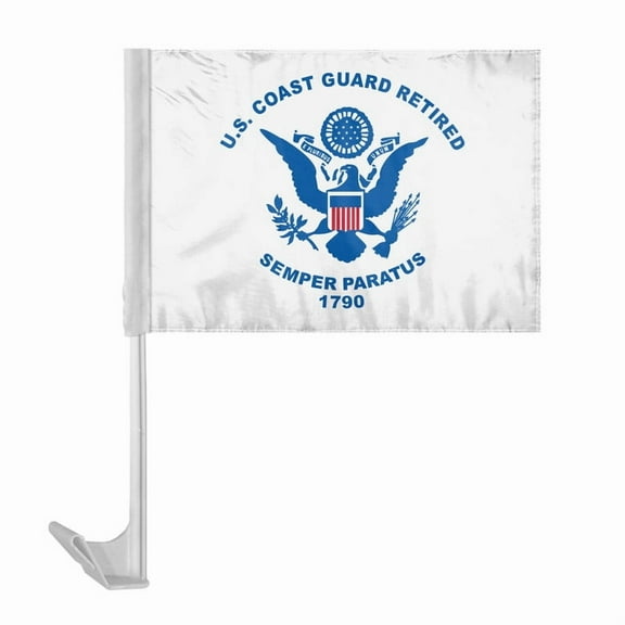 AGAS Coast Guard Retired 12x16in Polyester Flag