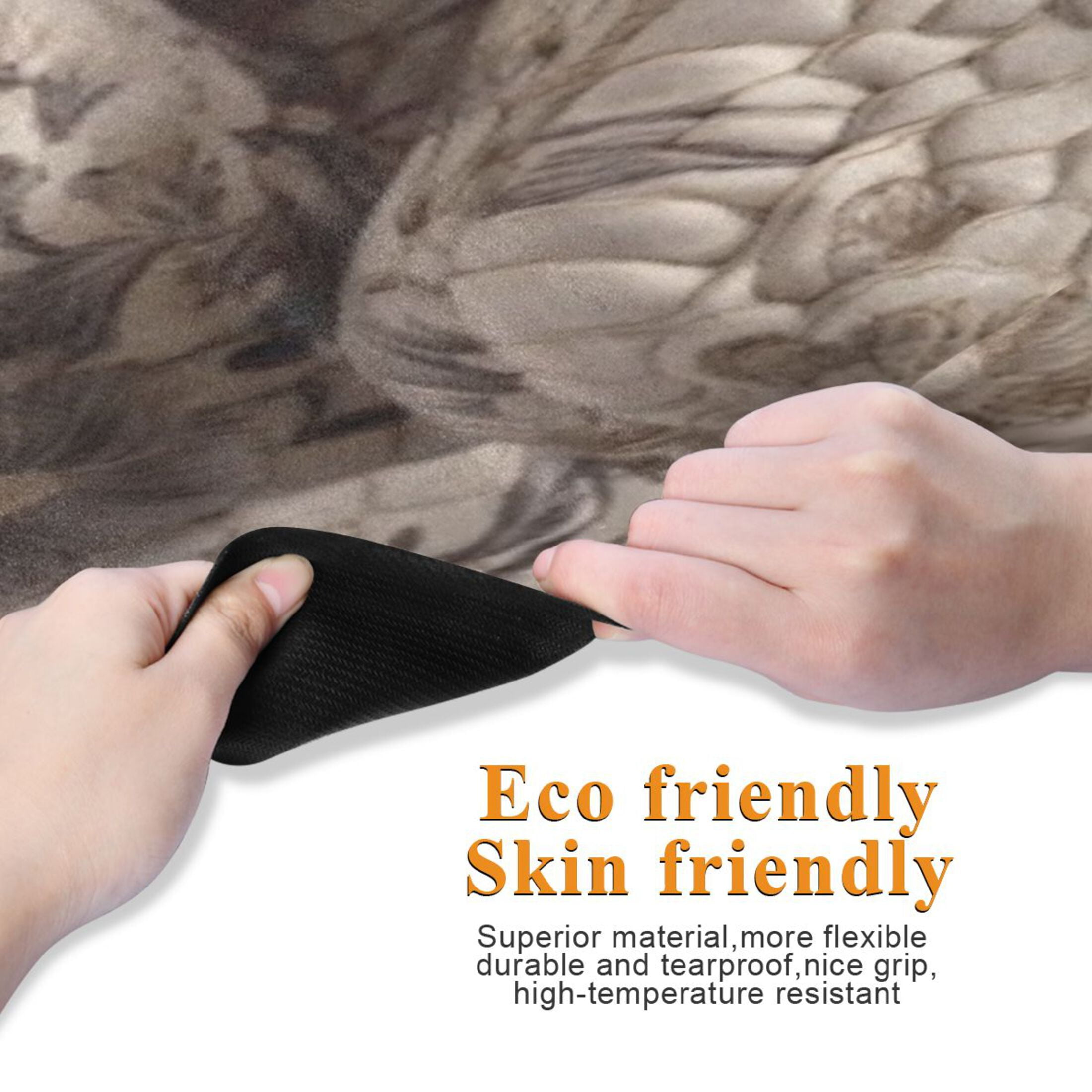 BZSMCE Yoga Mat Women Fitness Mat Textured Floral Snake Pattern