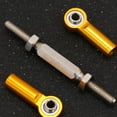 thumbnail image 4 of WEUVEB Rc Car Rod 6Pcs Pull Rod Yellow Aluminum Alloy for Steering Linkage, 4 of 6