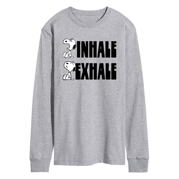 Peanuts - Snoopy Inhale Exhale - Men's Long Sleeve T-Shirt