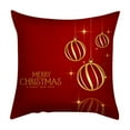 thumbnail image 2 of Nkmbld Christmas Pillow Covers Decoration Christmas Pillowcase for Winter Xmas Decor, Christmas Velvet Pillow Cases for Sofa, Couch, Bed and Car, Red, 2 of 7