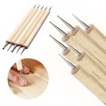 thumbnail image 4 of COMIART Juego de Herramientas de Bolas de Madera de 5 Piezas para Estampado en Relieve Arcilla Esculpir Arte de Uñas, 4 of 5