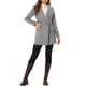 thumbnail image 2 of Abrigo largo con cinturón y solapa elegante para mujer INSPIRE CHIC en gris talla L, 2 of 6