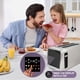 thumbnail image 4 of Toaster Nostalgia Inspirex con pantalla táctil de 4 rebanadas de acero inoxidable, 4 of 9