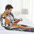 thumbnail image 6 of Haiem Fishing Bass Pattern Men’s Long-sleeve Sleepwear,Sleepwear Set,2-piece Loungewear Set,Soft PJs Comfy Nightwear with Pockets-Large, 6 of 7