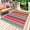 Orange, variant on Mexican Style Outdoor Rug for Patio/Deck/Porch, Non-Slip Large Area Rug 3 x 5 Ft, Colorful Mexico Stripes Orange Purple Indoor Outdoor Rugs Washable Area Rugs, Reversible Camping Rug Carpet Runner