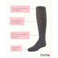 thumbnail image 3 of MeMoi Cotton Blend Knee High Girls Uniform Socks - Girls - Female, 11-13, Charcoal, 3 of 12