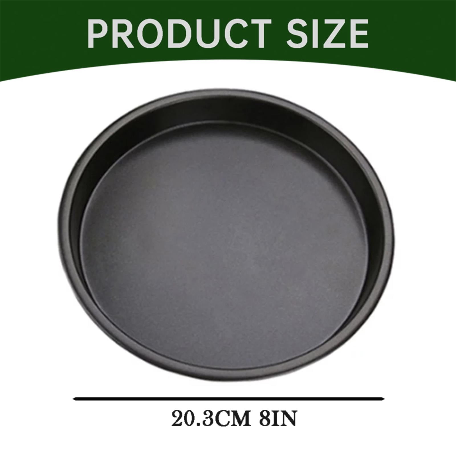 Xipoxipdo Non Stick Steel Round Pizza Pan Pizza Tray Bakeware Baking Tool 6/7/8/10 Inch (size Optional Included One )