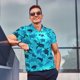 thumbnail image 4 of Balery World Turtle Day Camisa Polo de Hombre con Estampado, de Manga Corta y Tejido Medio, Camisa Tipo Golf Polo-Large, 4 of 6