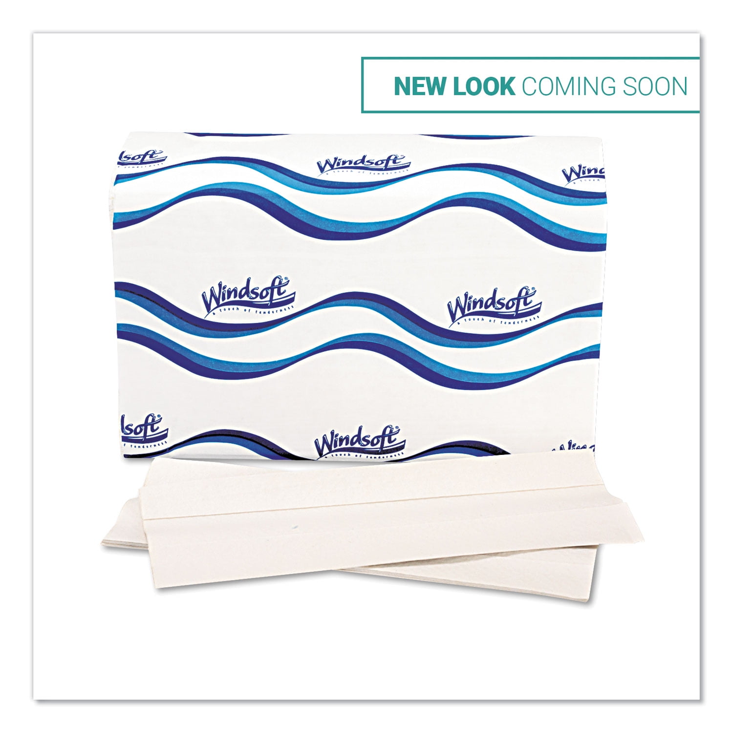 Windsoft 101 Embossed C-Fold Paper Towels, 10.1 x 13.2, White, 200-Pack, 12 Packs-Carton