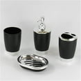 thumbnail image 5 of CIYISON 4pcs Complete Plastic Bathroom Set Toothbrush Cup Soap Dispenser Storage Kits, 5 of 10