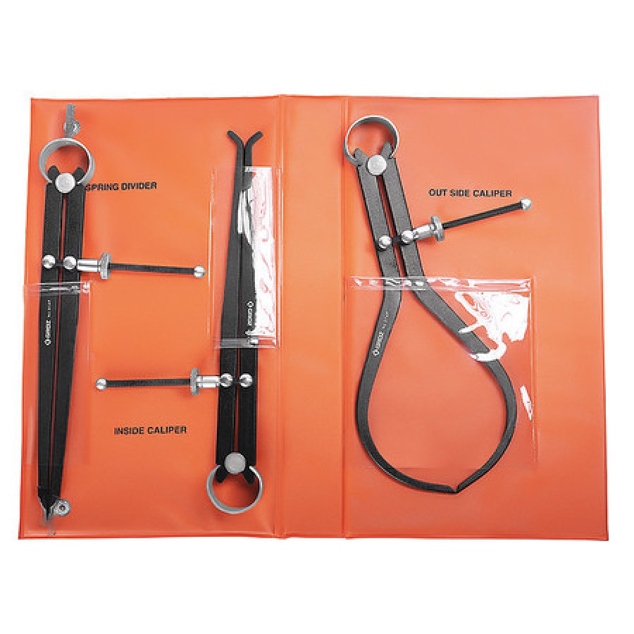 GROZ 1493 Inside/Outside Caliper Divider Set,3pcs.