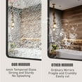 thumbnail image 6 of GODCHAR 55x30 inch Shatterproof Bathroom Mirror, Metal Framed Wall Vanity Mirror, 6 of 11