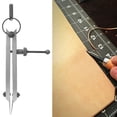 thumbnail image 2 of Compás de acero al carbono Bling Bling herramienta para artesanía en cuero compás divisor de línea 100 mm, 2 of 7