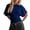 Navy, variant on Women’s Casual Blouse JIANLAI Basic T-Shirt Cotton T-Shirt, Comfortable T-Shirt in Extra-Large Size Large Size, Lady’s Short-Sleeved Blouse S-5XL Black