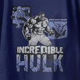 thumbnail image 3 of Marvel Spider-Man Brand New Day Youth Hulk Classic Sketch Retro T-Shirt (Iris Navy, XS-XL), 3 of 4