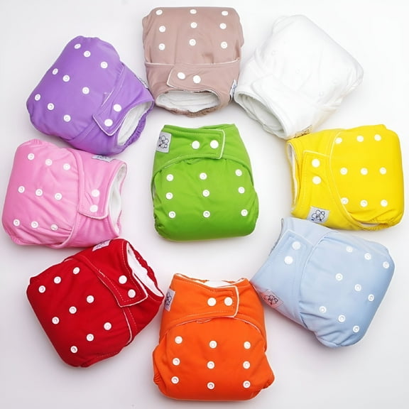TELOLY Kids Infant Reusable Washable Baby Cloth Diapers Nappy Cover Adjustable