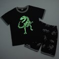 thumbnail image 5 of NIEWTR Toddler Boy Short Sets Boys Summer Dinosaur Outfits Cotton Short Sleeve Tops and Elastic Waist Shorts Matching Set（Grey,3-4 Years), 5 of 9