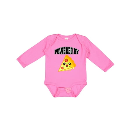 

Inktastic Pizza Powered by Gift Baby Boy or Baby Girl Long Sleeve Bodysuit