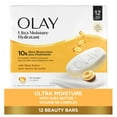 thumbnail image 3 of (4 pack) OlayUltra Moisture Bar Soap, Shea Butter, 3.17 oz, 12 Count, 3 of 9