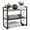 Grey, variant on Desktop Shelf Organizer, 2 Tier Office Shelves, Wood Desk Organizer Storage Rack and Freestanding Display Shelf for Office, Dormitory, Home
