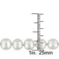 thumbnail image 2 of Genuine 7.5-8mm White Freshwater Cultured Pearl Bracelet In Sterling Silver, 2 of 4