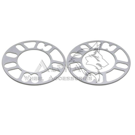 2Pc Wheel Spacers 3mm Thick Universal Fits 4 Lug 5 Lug 78mm Center Bore