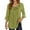 Green, variant on MIXUE Boho Tops For Women Summer Solid Color Round Neck Ruffles Long Sleeve Casual Basic Pullover Shirts For Women Tee Shirts Daily-Wear,Green,XXL