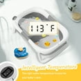 thumbnail image 4 of LAZIOEGR Baby Bathtub Collapsible Bathtub for Newborn, Portable Bathtub, Gray, 4 of 8