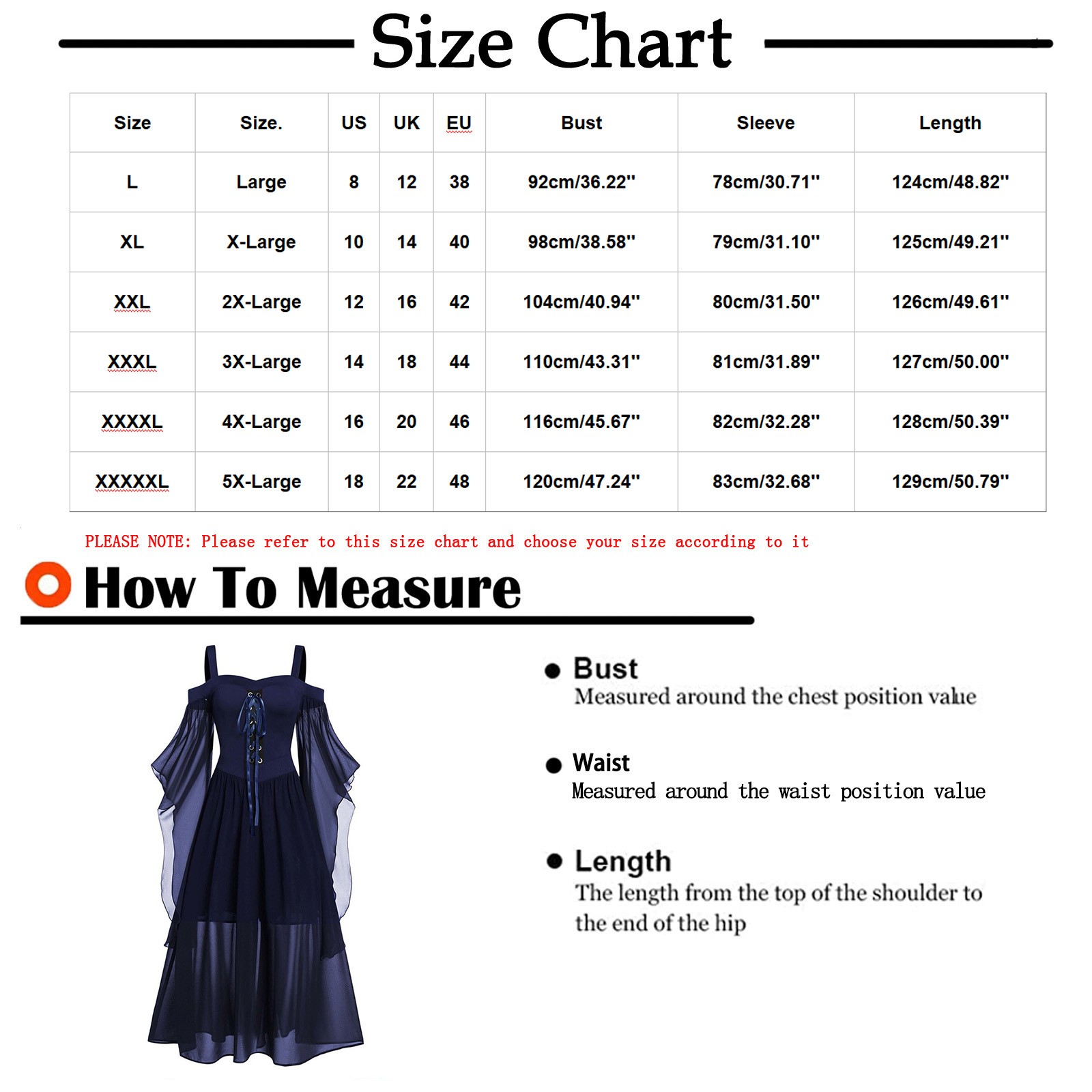 Aboser Walmart Deals for Today Women Gothic Dress Vintage Costumes Plus ...