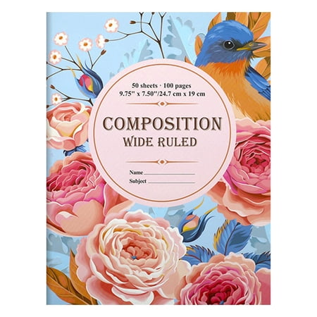 Composition Notebooks Wide Ruled Composition Book Marble Composition Notebooks for Note Taking Hard Cover Sewn Binding Classroom Must Haves Office Supplies