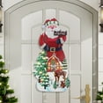 40 Inch Iron Santa Claus Decor w LED Lights