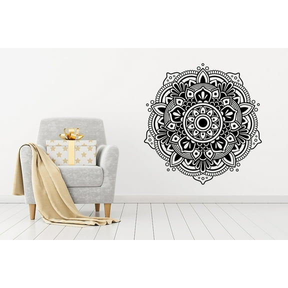 Mandala Wall Decals Bedroom Yoga Vinyl Sticker Marrocan Pattern